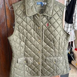 Polo by Ralph Lauren Women's Green Quilted Vest NWT!